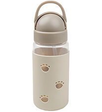 Done by Deer Water Bottle w. Straws - 350 mL - Elphee - Sand