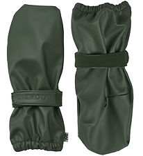 Liewood Mittens w. Fleece - PU - Bobbie - Hunter Green