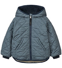 Liewood Thermal/Fleece Jacket - Jackson - Reversible - Whale Blu