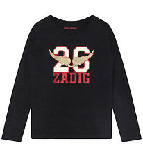 Zadig & Voltaire Blouse - Black w. Glitter