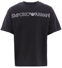 Emporio Armani Stuttermabolur - Svart