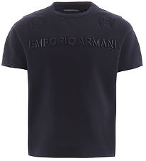 Emporio Armani Stuttermabolur - Dökkblátt