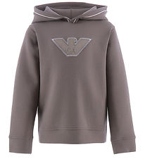 Emporio Armani Hettupeysa - Leðja M. Lógó