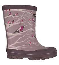 Viking Bottes Thermiques - Jolly - Dusty Pink av. Oiseaux