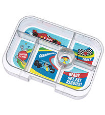 Yumbox Einlegetablett m. 6 Fcher - Bento Original - Race Cars