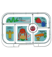 Yumbox Insert tray w. 6 Compartments - Original - Funny Monsters