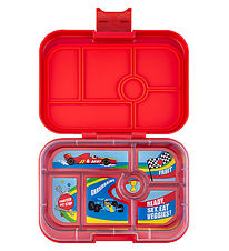 Yumbox Lunchbox w. 6 Room - Bento Original - Roar Red - Race Car