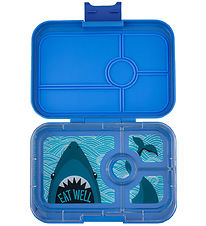 Yumbox Lunchbox w. 4 Room - Bento Panino - Surf Blue - Shark Tra