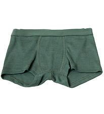 Joha Boxers - Rib - Wool/Silk - Dark Green