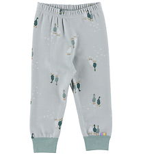 Joha Leggings - ull/Bómull - Dusty Grænt M. Gæsir