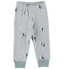 Joha Leggings - Laine/Coton - Dusty Vert av. Oies