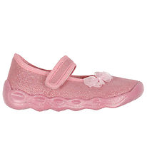 Superfit Ballerina Slippers - Bubble - Pink w. Silver Dots