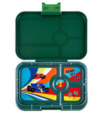 Yumbox Nestisbox M. 4 herbergi - Bento Tapas - Greenwich Green/R