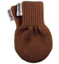 rumlii Mittens - Wool/Acrylic - Brown