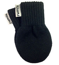 rumlii Mittens - Wool/Acrylic - Black