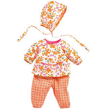 Djeco Poppenkleding - Hanako - Wit/Roze/Oranje