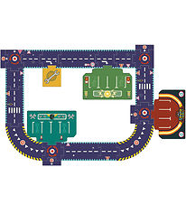 Djeco Wegpuzzel - 24 Bakstenen - Gekke motoren