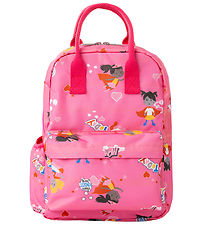 Name It Preschool Backpack - NmfNaruva - Pink Cosmos w. Spy hero