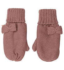 Hust and Claire Mittens - Wool - Flori - Ash Rose