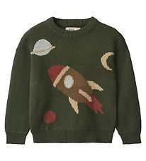 Wheat Blouse - Knitted - Rocket - Forest Night