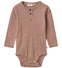 Wheat Bodysuit l/s - Benny - Red Stripe