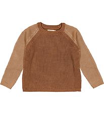 MarMar Blouse - Knitted - Modal Mix - Taka - Dark Fudge Block