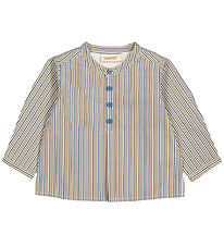 MarMar Shirt - Cotton Poplin - Totoro - Ocean Stripes