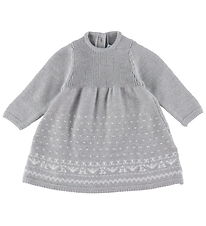 Emporio Armani Dress - Wool - Grey Melange w. White