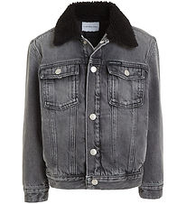 Calvin Klein Jeansjacke Mit Futter - Visual Grey