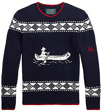 Polo Ralph Lauren Genser - Strikk - Navy m. Hvit