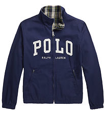 Polo Ralph Lauren Jas - Omkeerbaar - Blauw Geruit/Navy m. Print