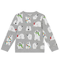 Stella McCartney Kids Collegepaita - Harmaa melange M. Valkoinen