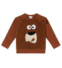 Stella McCartney Kids Sweat-shirt - Marron av. Ours/Polaire