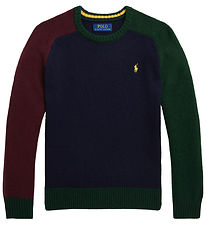 Polo Ralph Lauren Blouse - Knitted - Navy/Army/Bordeaux