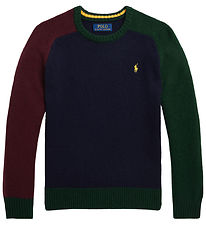 Polo Ralph Lauren Blouse - Gebreid - Navy/Army/Bordeaux