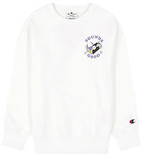 Champion Sweatshirt - Rundhalsausschnitt - Wei