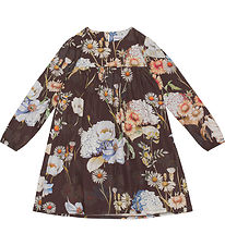 Christina Rohde Robe - Marron av. Fleurs