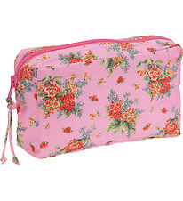 Christina Rohde Toiletry Bag - Little - Pink w. Flowers