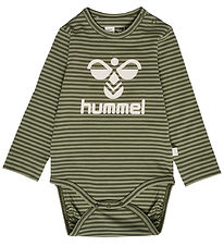 Hummel Bodysuit l/s - hmlMulle - Olive Night