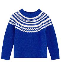 Fliink Blouse - Wool/Nylon - Knitted - Star - Mazerine Blue