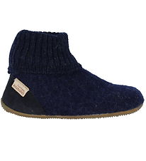 Living Kitzbhel Slippers - Wool - Night blue