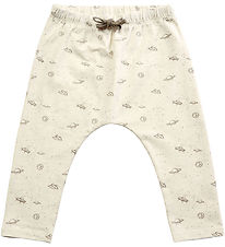 Petit Town Sofie Schnoor Trousers - Antique White w. Space print