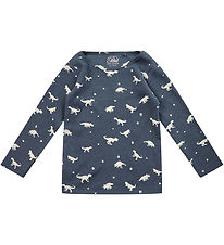 Petit by Sofie Schnoor Bluse - Rib - Navy m. Dinos
