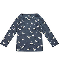 Petit Town Sofie Schnoor Blouse - Rib - Navy w. Dinos