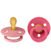 BIBS Colour Snuðin - 2 Pakki - Stærð 1 - Samhverf - Dusty Pink/C