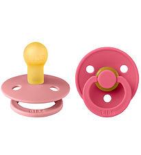 BIBS Colour Snuðin - 2 Pakki - Stærð 1 - Umferð - Dusty Pink/Cor