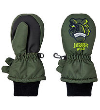 Name It Mittens - NmmJru Jurassic - Rifle Green