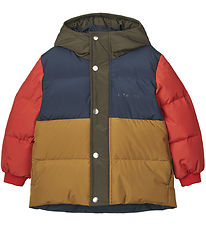 Liewood Down Jacket - Palle - Army Brown/Multi Mix