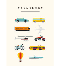 Citatplakat Affisch - Barnaffisch - Transport - A3