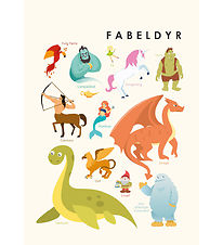 Citatplakat Poster - Kinderposter - Mythische dieren - A3